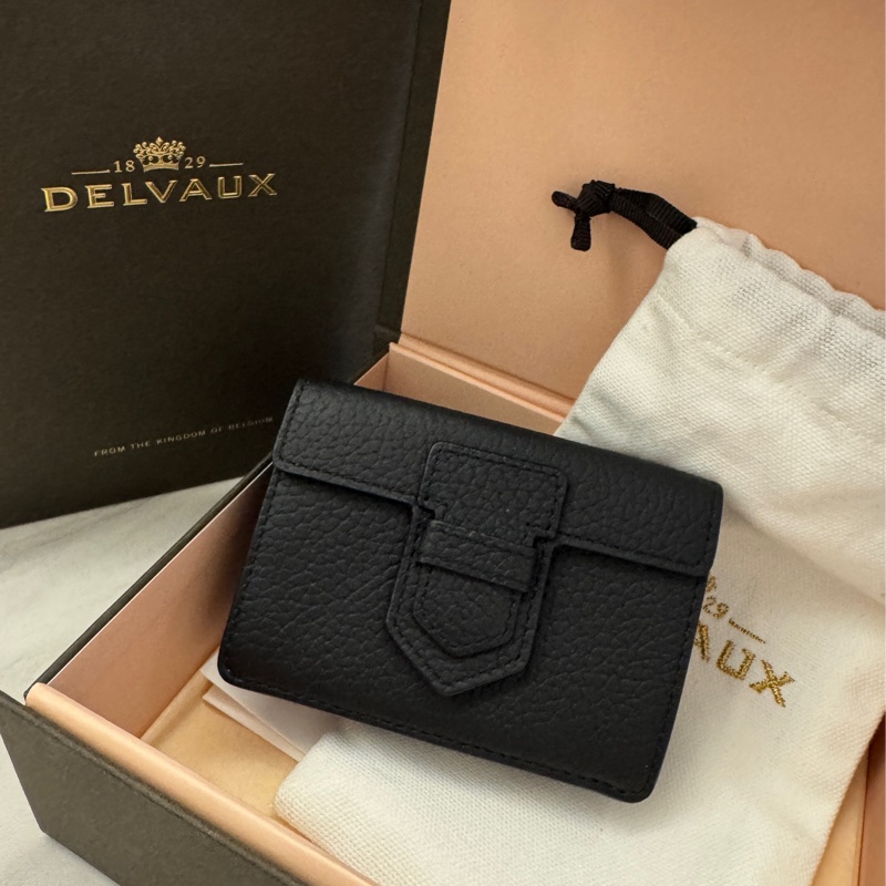 DELVAUX Presse Trifold Wallet 短夾/零錢包_黑-0