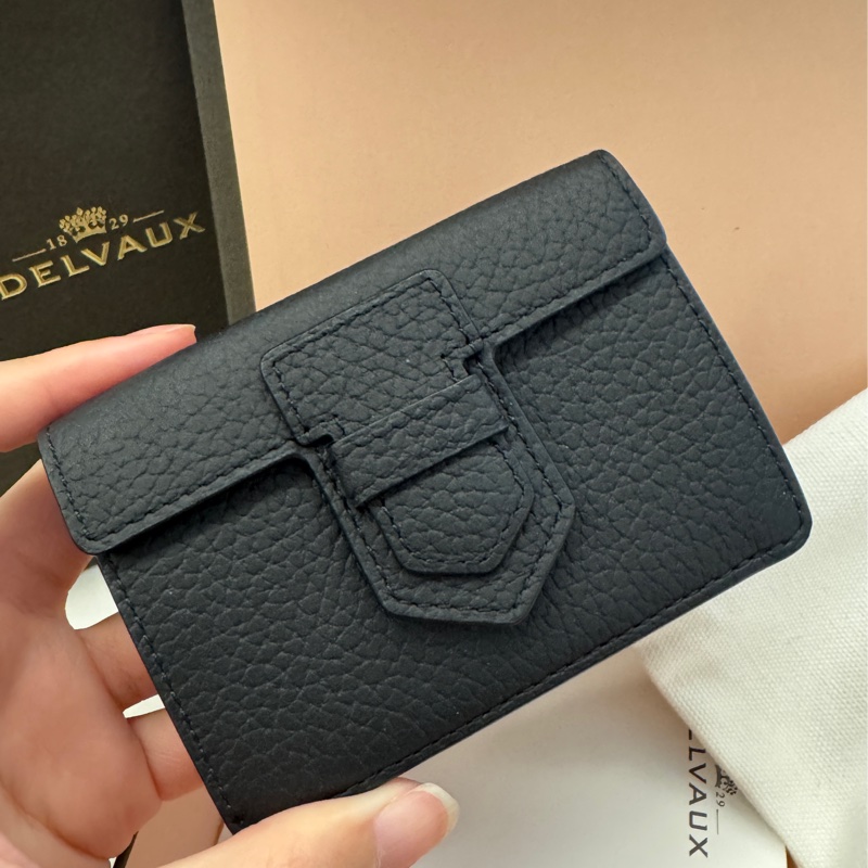 DELVAUX Presse Trifold Wallet 短夾/零錢包_黑-1