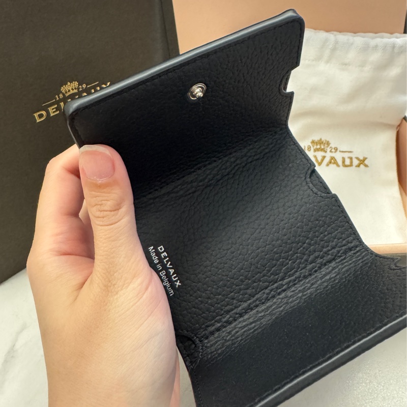 DELVAUX Presse Trifold Wallet 短夾/零錢包_黑-3