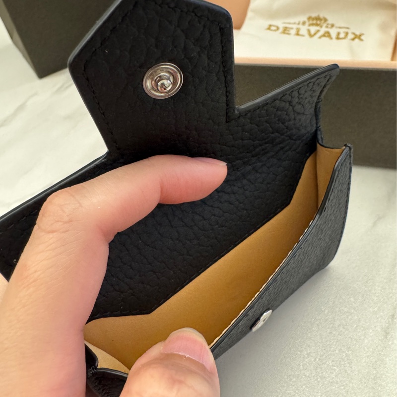DELVAUX Presse Trifold Wallet 短夾/零錢包_黑-7