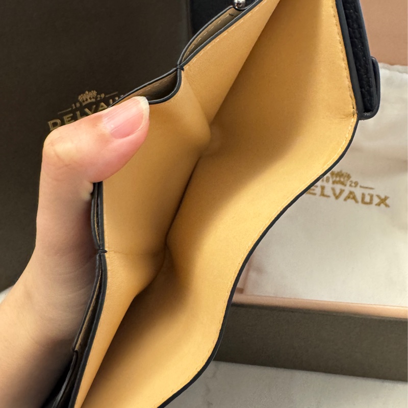 DELVAUX Presse Trifold Wallet 短夾/零錢包_黑-12