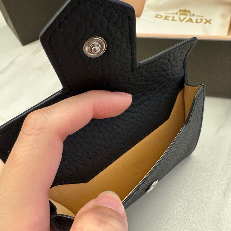 DELVAUX Presse Trifold Wallet 短夾/零錢包_黑-13