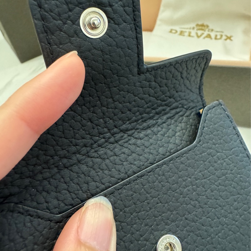 DELVAUX Presse Trifold Wallet 短夾/零錢包_黑-15