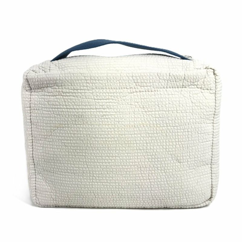 愛馬仕嬰兒 Cabriole To-Go MM 多功能尿布包,純棉材質,綠色/珍珠藍。-1