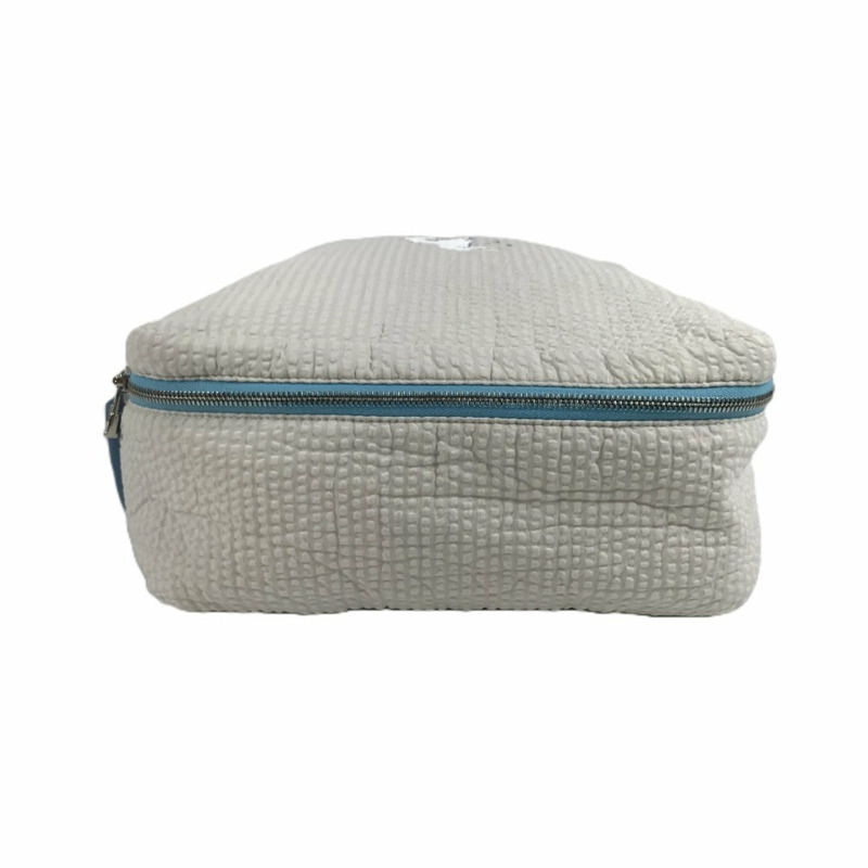 愛馬仕嬰兒 Cabriole To-Go MM 多功能尿布包,純棉材質,綠色/珍珠藍。-2