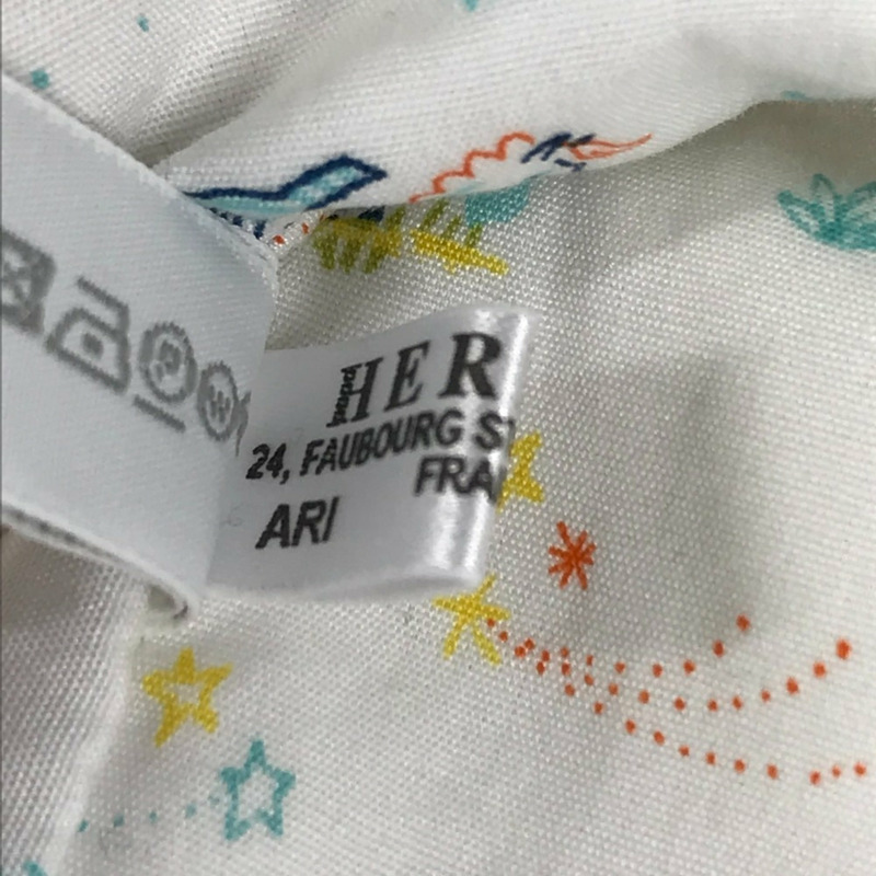 愛馬仕嬰兒 Cabriole To-Go MM 多功能尿布包,純棉材質,綠色/珍珠藍。-13