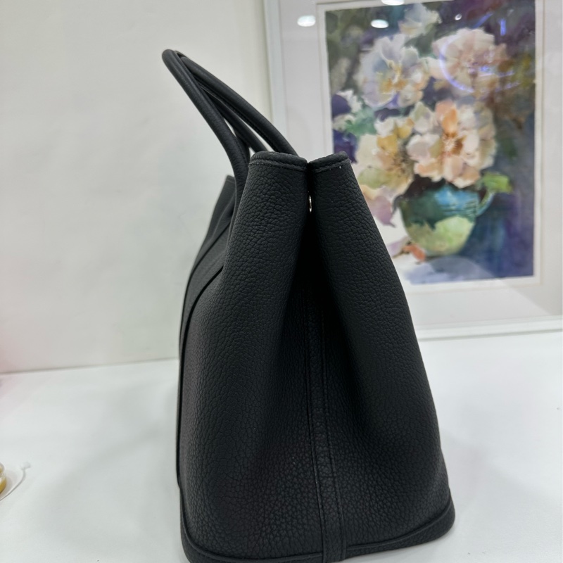 Hermes 愛馬仕 Garden Party 36 花園36 黑銀 C刻-2