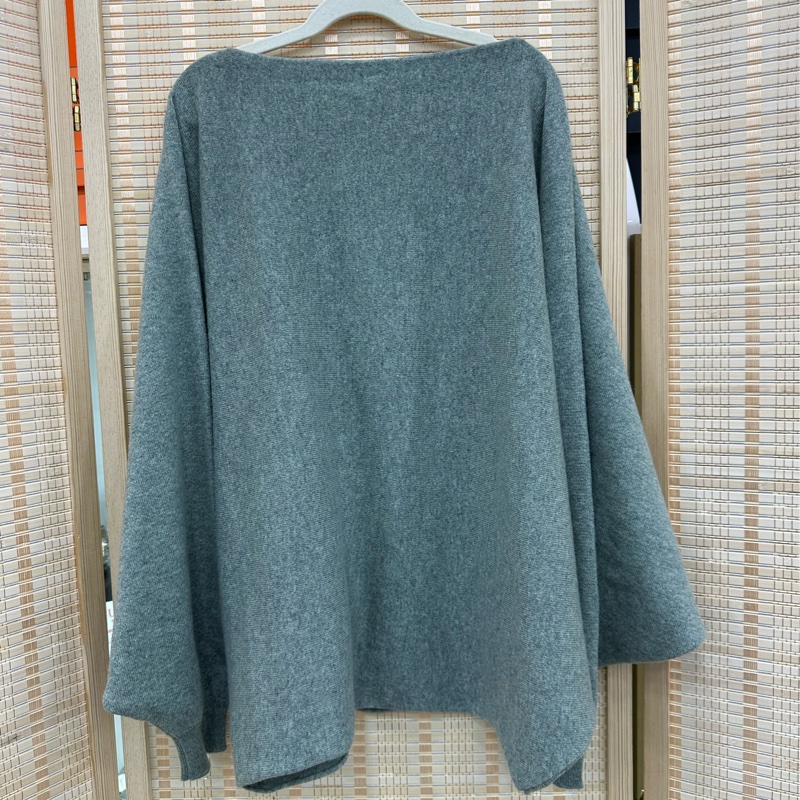 Hermes 愛馬仕 純羊絨蝙蝠灰色36碼-0