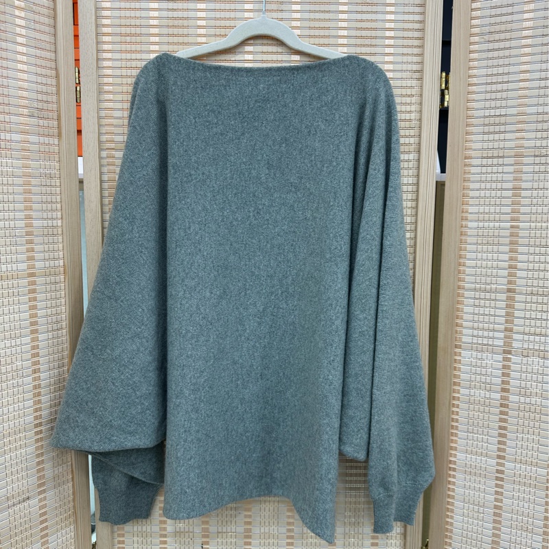 Hermes 愛馬仕 純羊絨蝙蝠灰色36碼-1