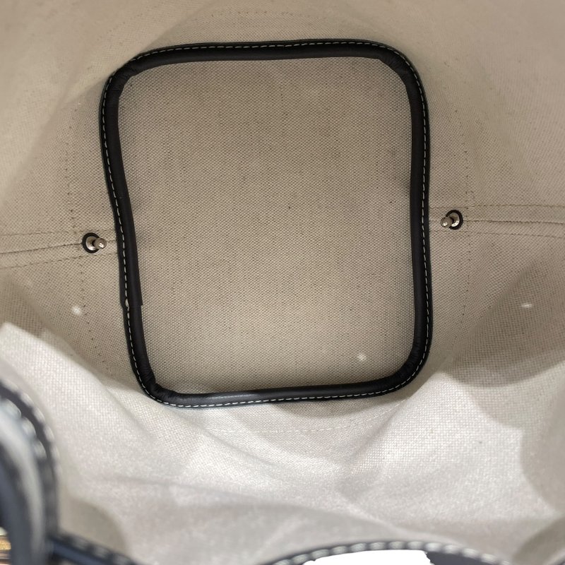 GOYARD 戈雅 PETIT FLOT 水桶包 PVC帆布 灰色 銀釦-10