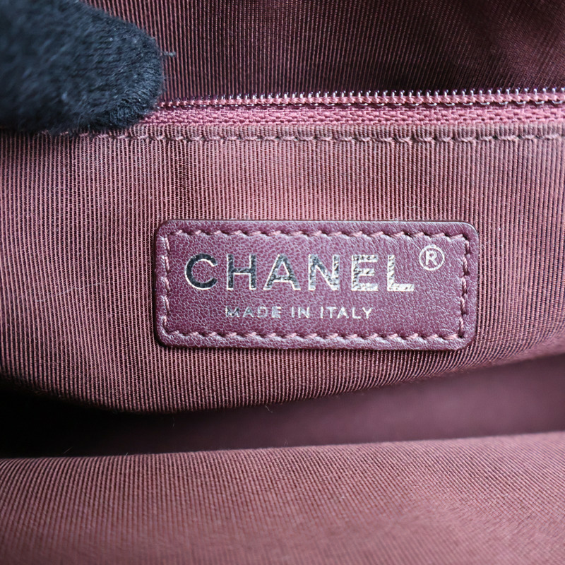 黑色 菱格紋 牛革 Coco Boy Flap 肩背包【CHANEL 香奈兒】 A92797-6