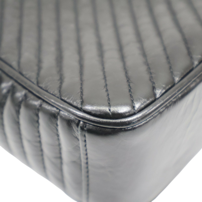 黑色 菱格紋 牛革 Coco Boy Flap 肩背包【CHANEL 香奈兒】 A92797-14