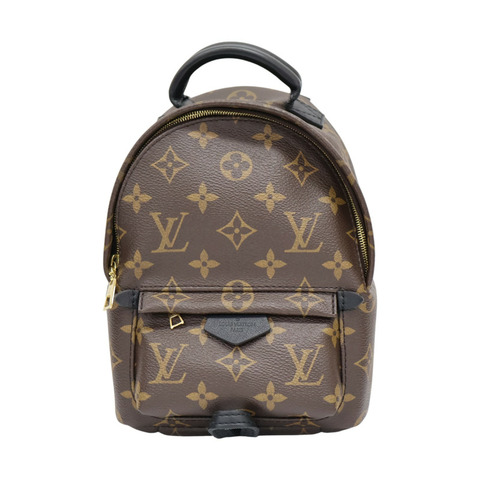 棕色 原花帆布 Palm Springs Mini 後背包 M44873【LOUIS VUITTON LV 路易威登】 M44873