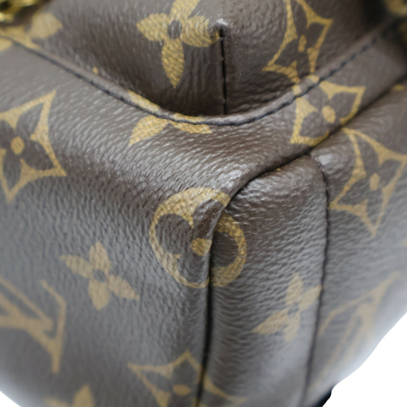 棕色 原花帆布 Palm Springs Mini 後背包 M44873【LOUIS VUITTON LV 路易威登】 M44873-14