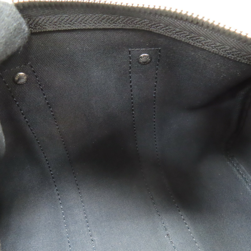 黑色 原花帆布 Keepall Bandouliere 25 兩用包【LOUIS VUITTON LV 路易威登】 M46271-5