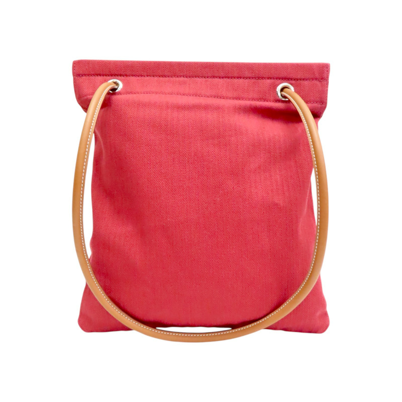 愛馬仕紅 帆布 Aline Groom 肩背包 Z刻【HERMES 愛馬仕】 H000867EKAB-1