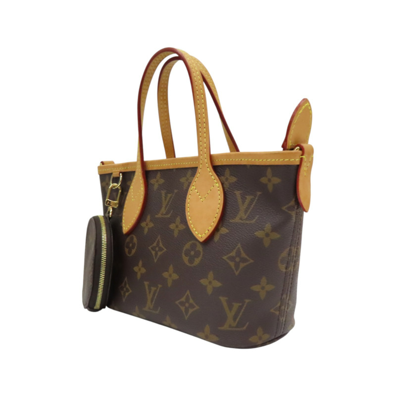 棕色 原花帆布 Neverfull BB 兩用包【LOUIS VUITTON LV 路易威登】 M46786-2
