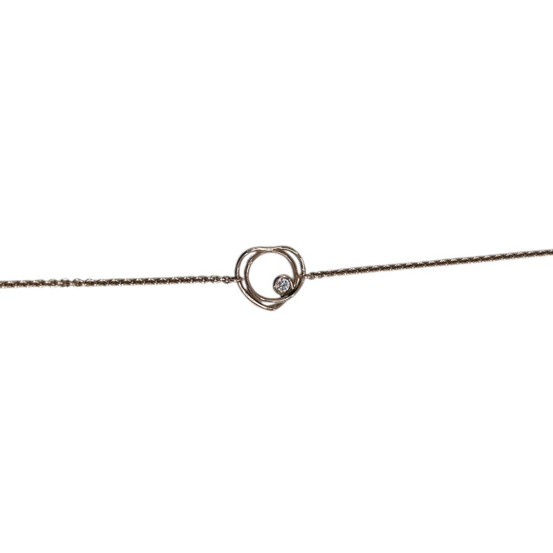 HERMÈS 愛馬仕 VERTIGE COEUR BRACELET SH 手鍊 K18 玫瑰金 鑽石 愛心設計-0