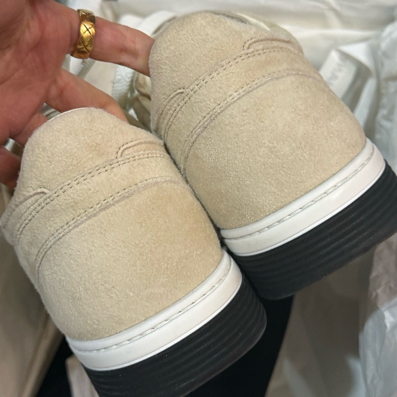 CHANE 香奈兒 奶茶色絨面板鞋 尺碼41碼 成色很新-3