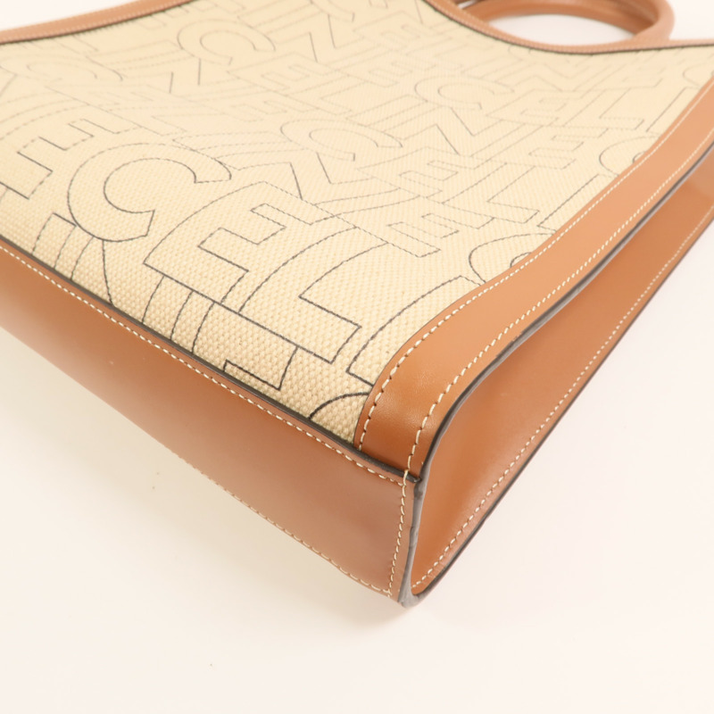 CELINE 帆布Cabas金扣手挽肩背兩用袋-11