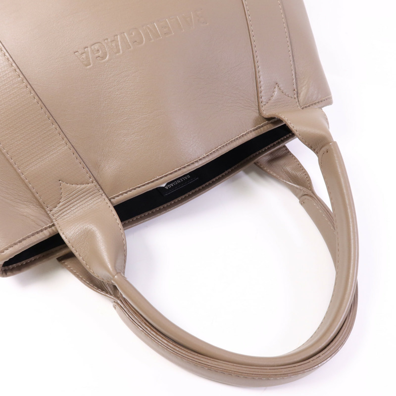 BALENCIAGA 牛皮皮革Navy Cabas銀扣手挽袋-8