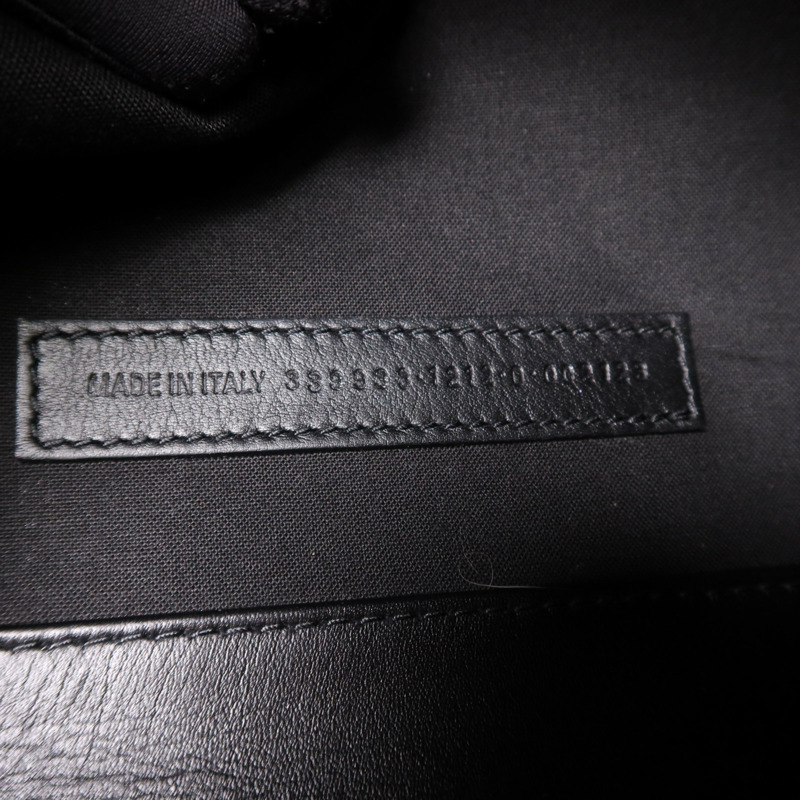 BALENCIAGA 牛皮皮革Navy Cabas銀扣手挽袋-12