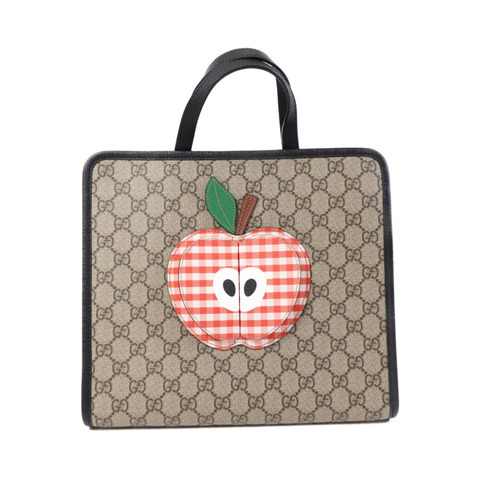 GUCCI 塗層帆布Tote Bag銀扣手挽袋