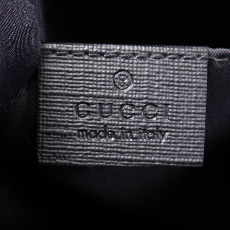 GUCCI 塗層帆布Tote Bag銀扣手挽袋-10
