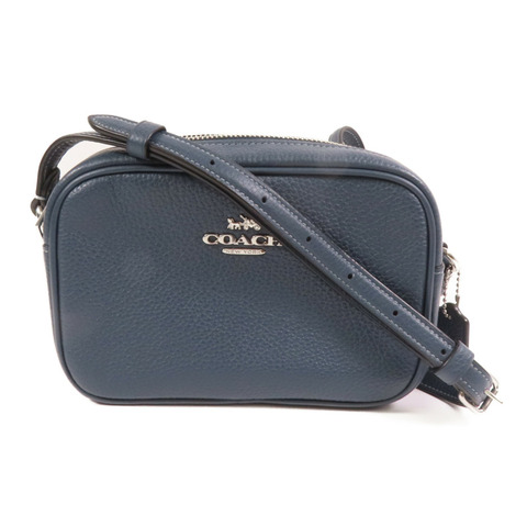 COACH 牛皮皮革Shoulder Bag銀扣肩背袋