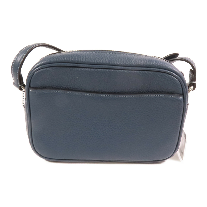 COACH 牛皮皮革Shoulder Bag銀扣肩背袋-1