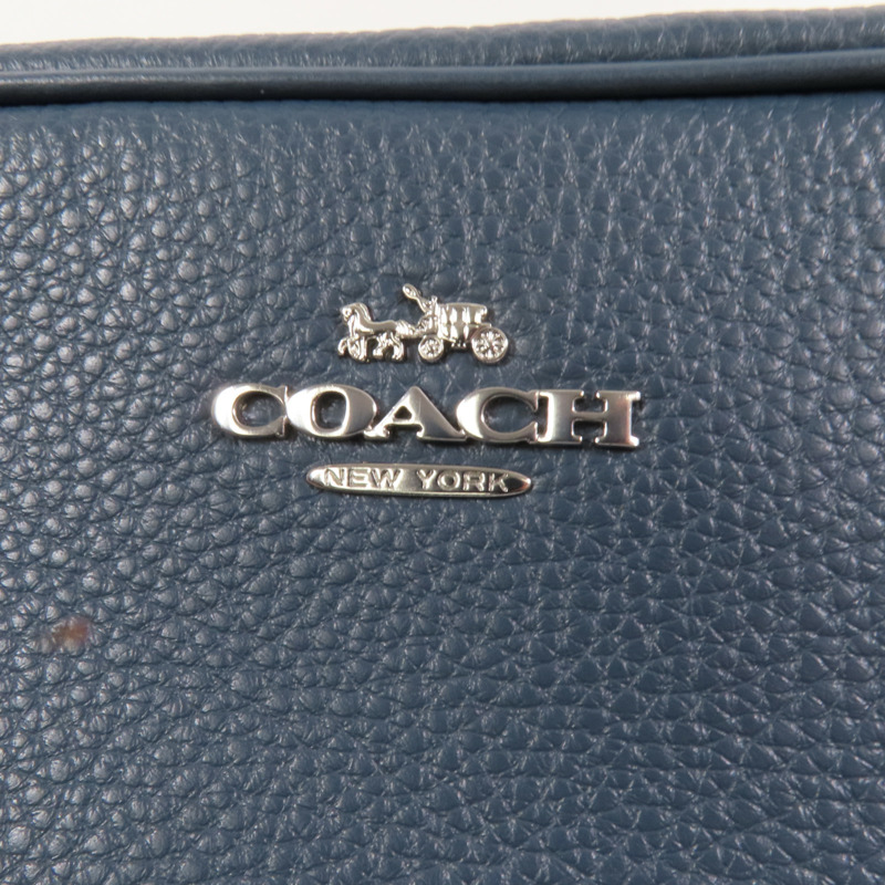 COACH 牛皮皮革Shoulder Bag銀扣肩背袋-3