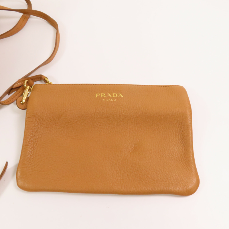 PRADA 牛皮皮革Shoulder Bag肩背袋-12