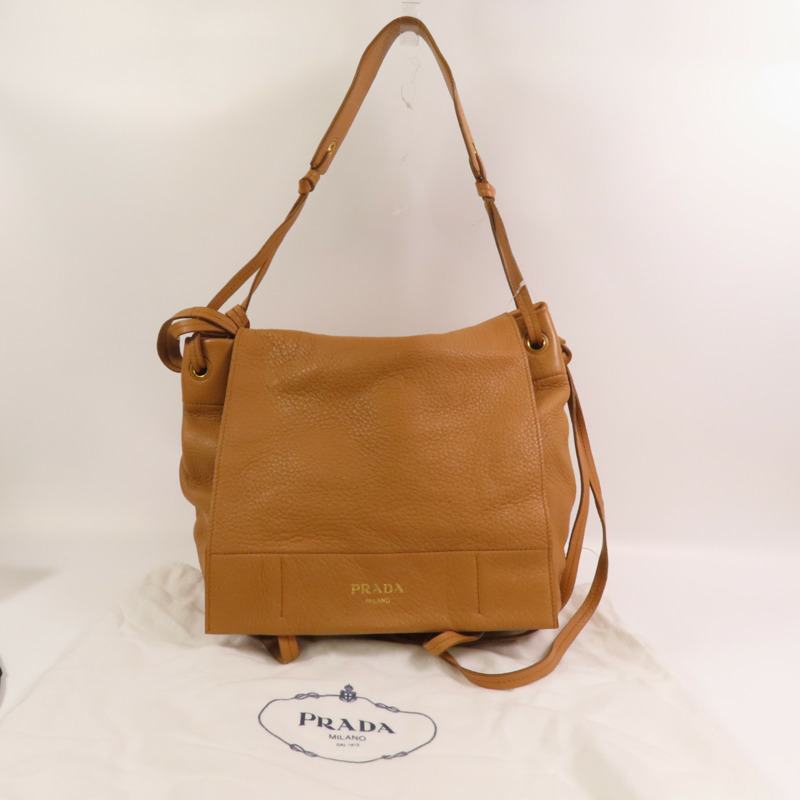 PRADA 牛皮皮革Shoulder Bag肩背袋-14