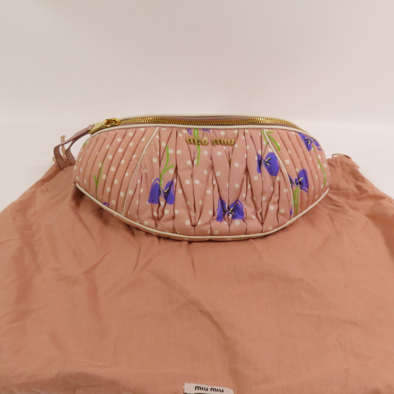 Miu Miu 尼龍Waist Bag金扣腰包-13