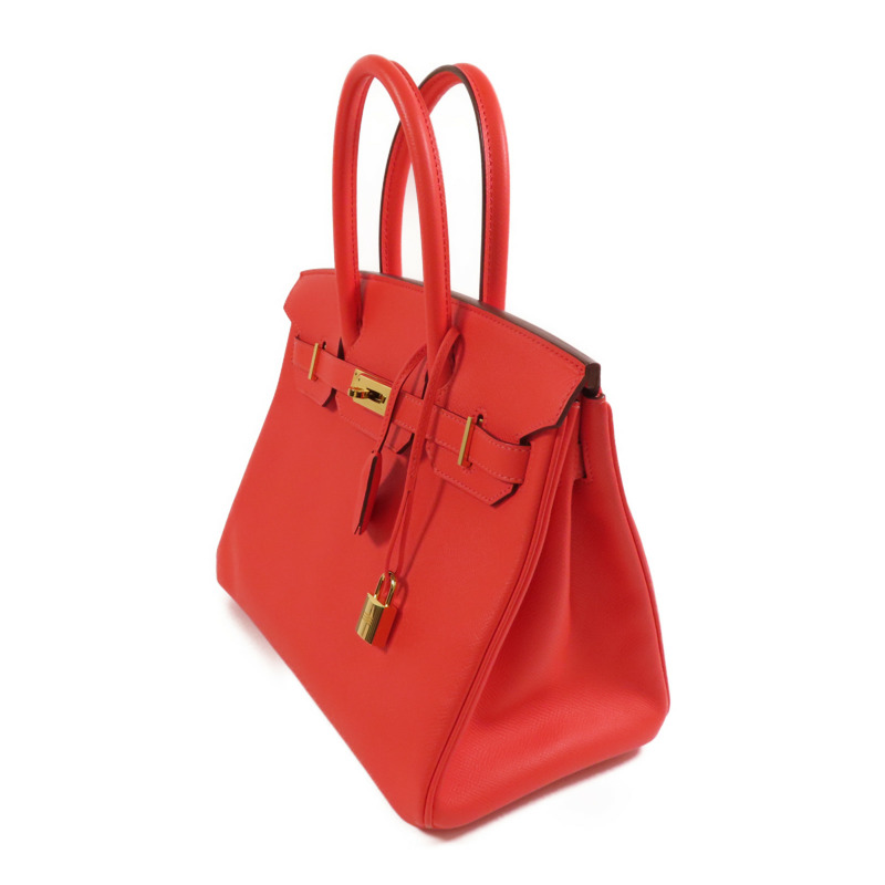 HERMES Epsom皮革Birkin 30金扣手挽袋Rose Jaipur-2