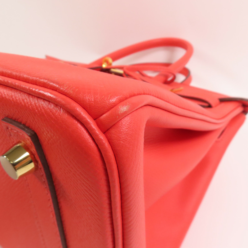 HERMES Epsom皮革Birkin 30金扣手挽袋Rose Jaipur-6