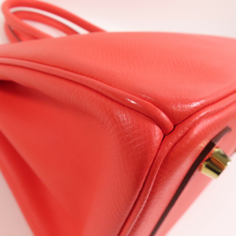 HERMES Epsom皮革Birkin 30金扣手挽袋Rose Jaipur-8