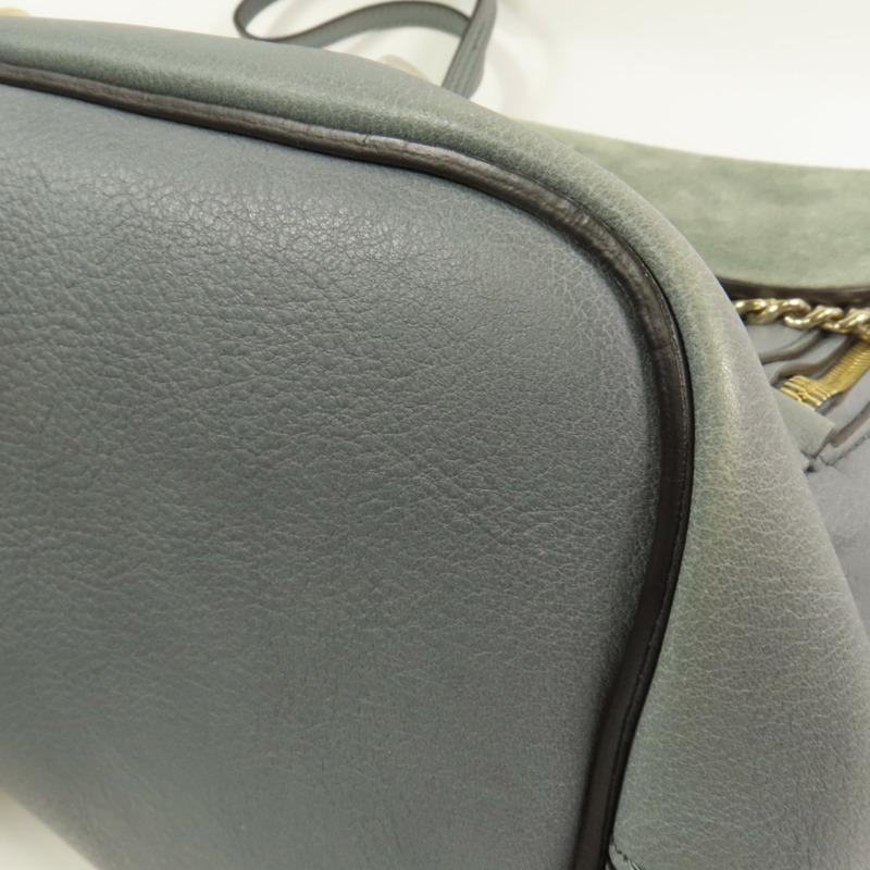 Chloe 牛皮皮革/麂皮皮革Faye Backpack金扣背包肩背兩用袋-6