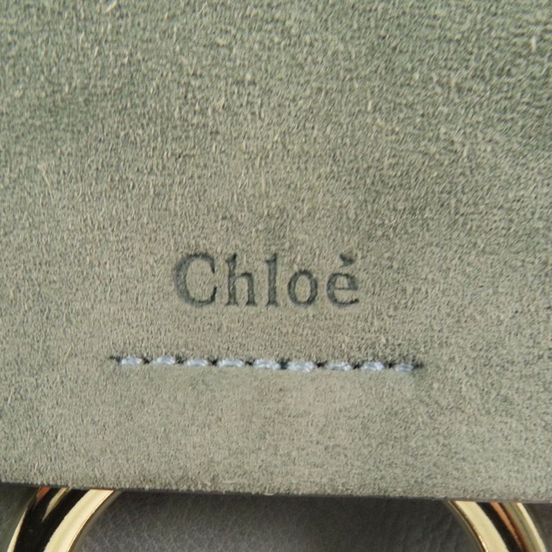 Chloe 牛皮皮革/麂皮皮革Faye Backpack金扣背包肩背兩用袋-11
