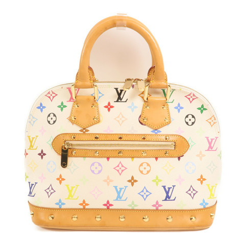 LOUIS VUITTON Monogram Multicolore Alma PM金扣手挽袋
