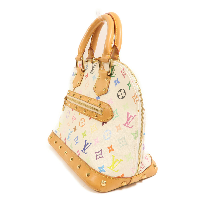 LOUIS VUITTON Monogram Multicolore Alma PM金扣手挽袋-2