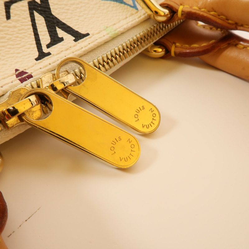 LOUIS VUITTON Monogram Multicolore Alma PM金扣手挽袋-8