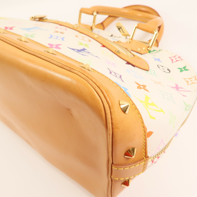 LOUIS VUITTON Monogram Multicolore Alma PM金扣手挽袋-10