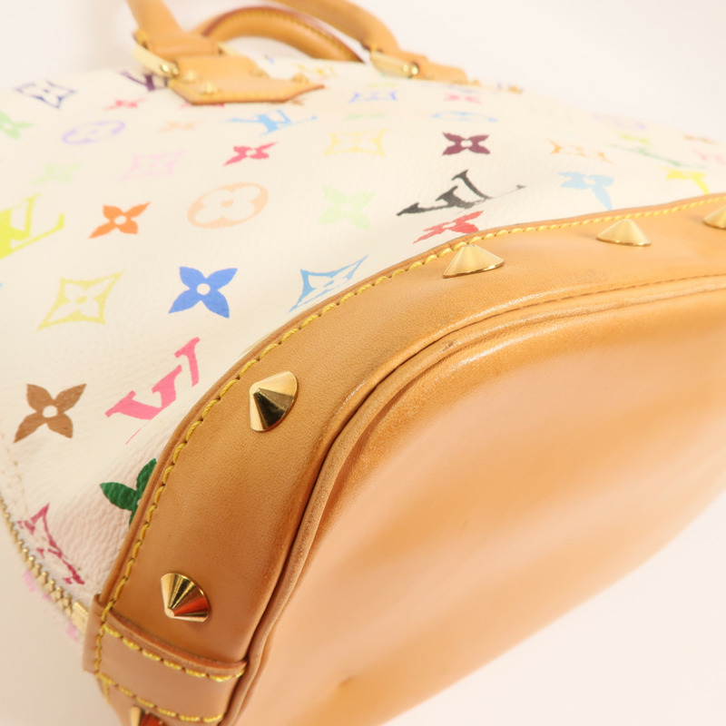 LOUIS VUITTON Monogram Multicolore Alma PM金扣手挽袋-13