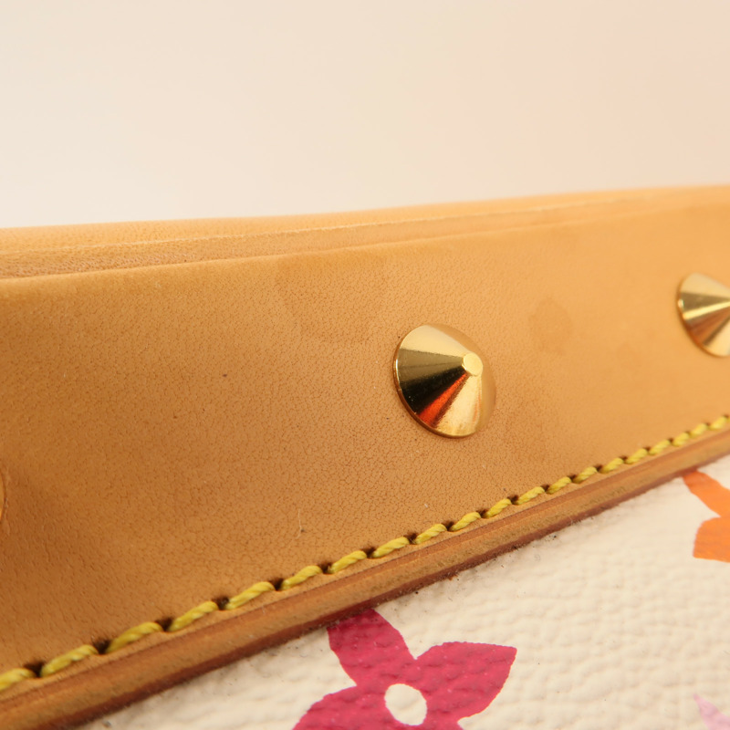 LOUIS VUITTON Monogram Multicolore Alma PM金扣手挽袋-15