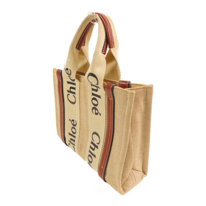 Chloe 帆布Small Woody Tote手挽袋-2