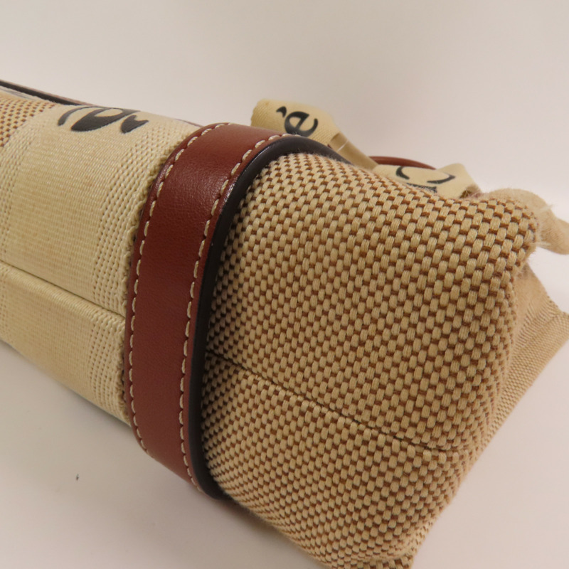 Chloe 帆布Small Woody Tote手挽袋-7