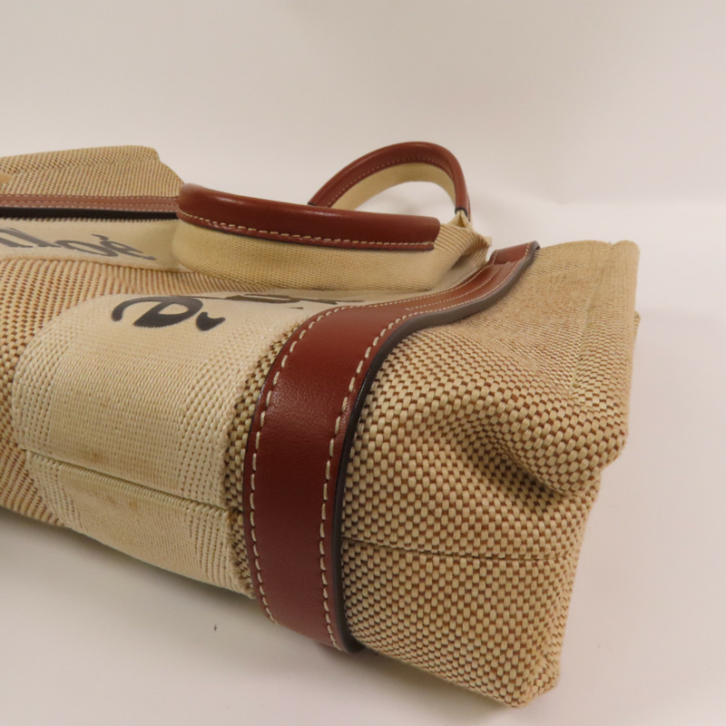 Chloe 帆布Small Woody Tote手挽袋-9