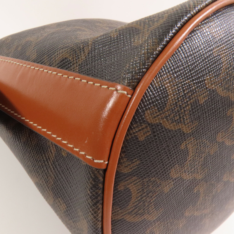 CELINE Triomphe帆布Bucket Bag金扣肩背袋-5