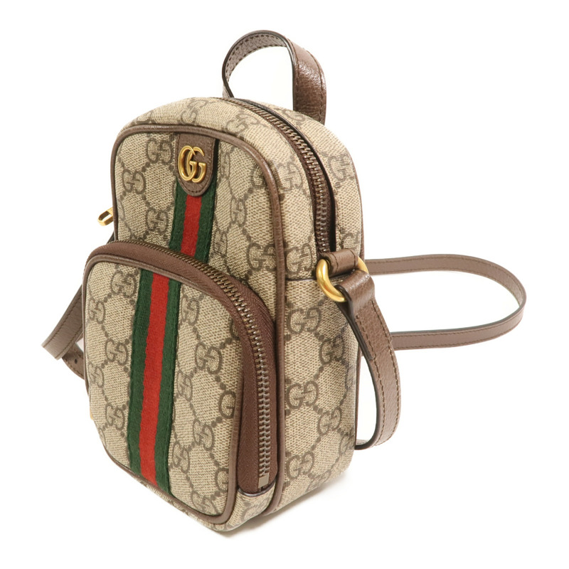 GUCCI 塗層帆布Ophidia MiniBag金扣手挽肩背兩用袋-2